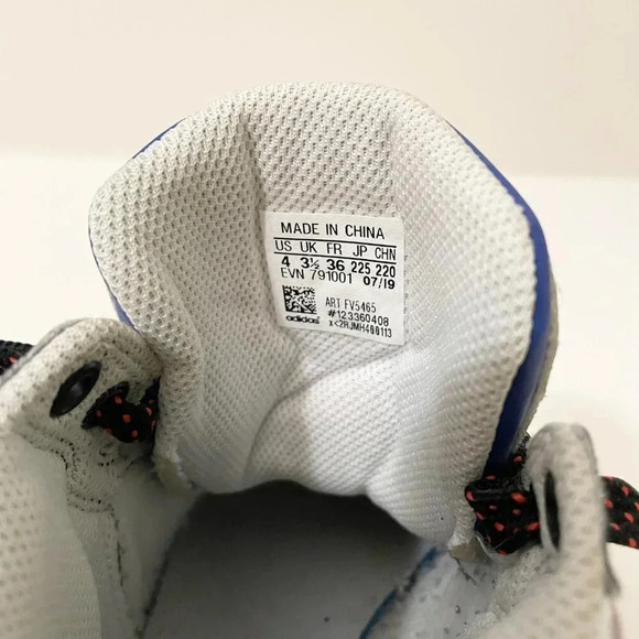 Adidas Hard Court  High J Athletic Sneakers Youth Size 4 - Picture 14 of 16